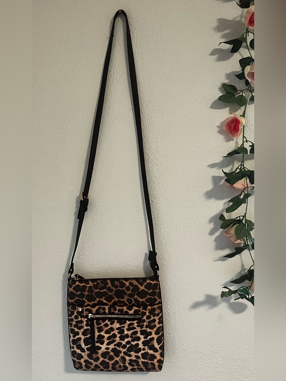 Leopard Print Crossbody Bag